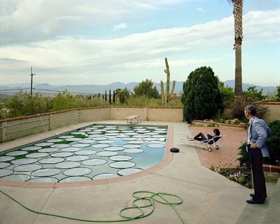 joel-sternfeld-Solar Pool Petals, Tuscon, Arizona, April 1979